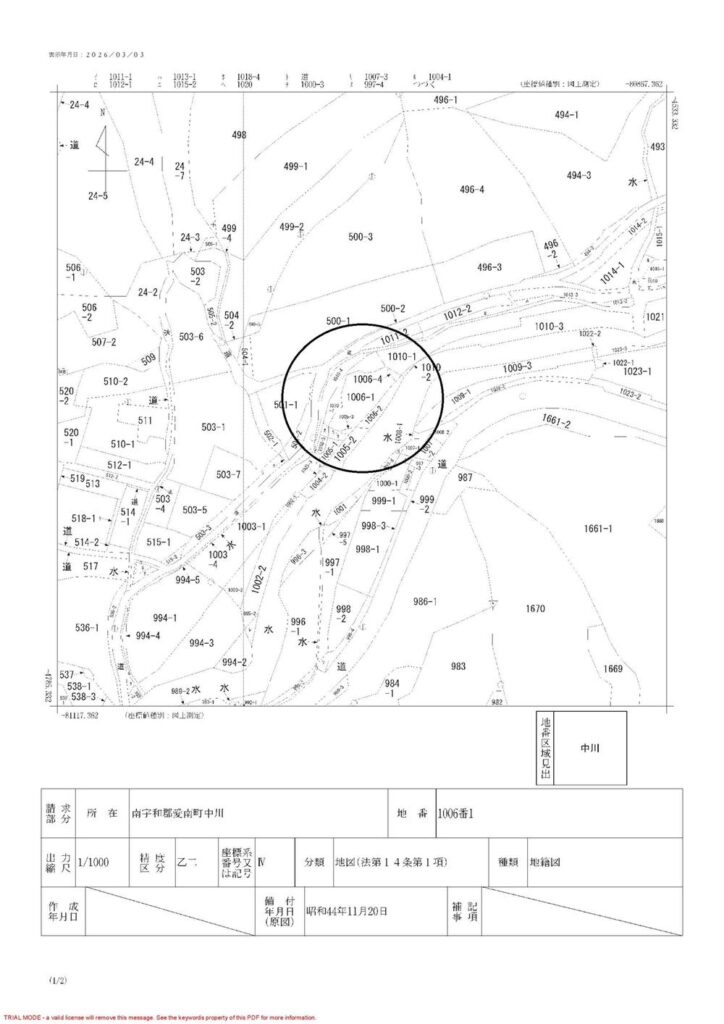 その他現地<br>公図