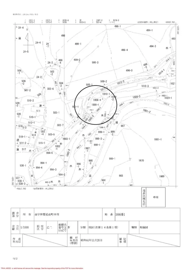 その他現地<br>公図